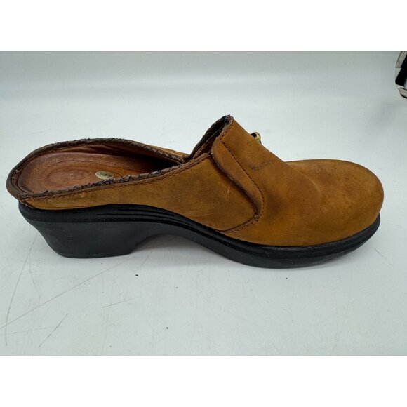 Ariat Clogs Women Leather Suede Mules Slip On Tassel Mendocino Shoes Sz 8B Brown - Picture 6 of 13